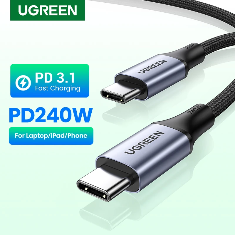 UGREEN 240W USB Type C Cable Power Line PD3.1 PS5 Nintendo Switch Galaxy S22 MacBook Blazing-Fast Charging Cable 48V5A USB C