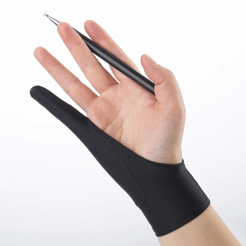 Painting Anti-stain Anti-abrasion Anti-sweat Anti-dirt Sketch Oil Painting Two-finger Art Hand-drawn Painting Gloves - 2