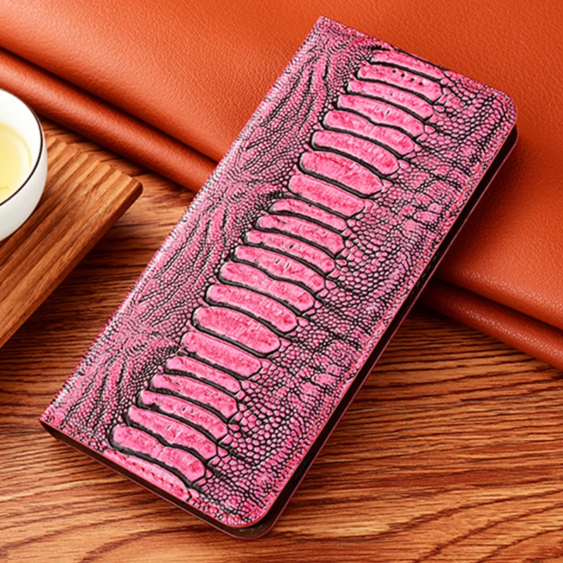 Magnetic Genuine Leather Flip Wallet Phone Case Cover