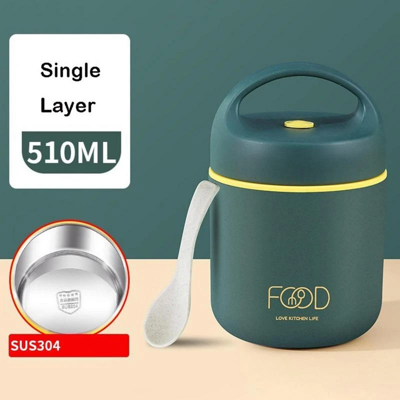 Stainless Steel Thermal Containers Square Thermos Hot Food Container