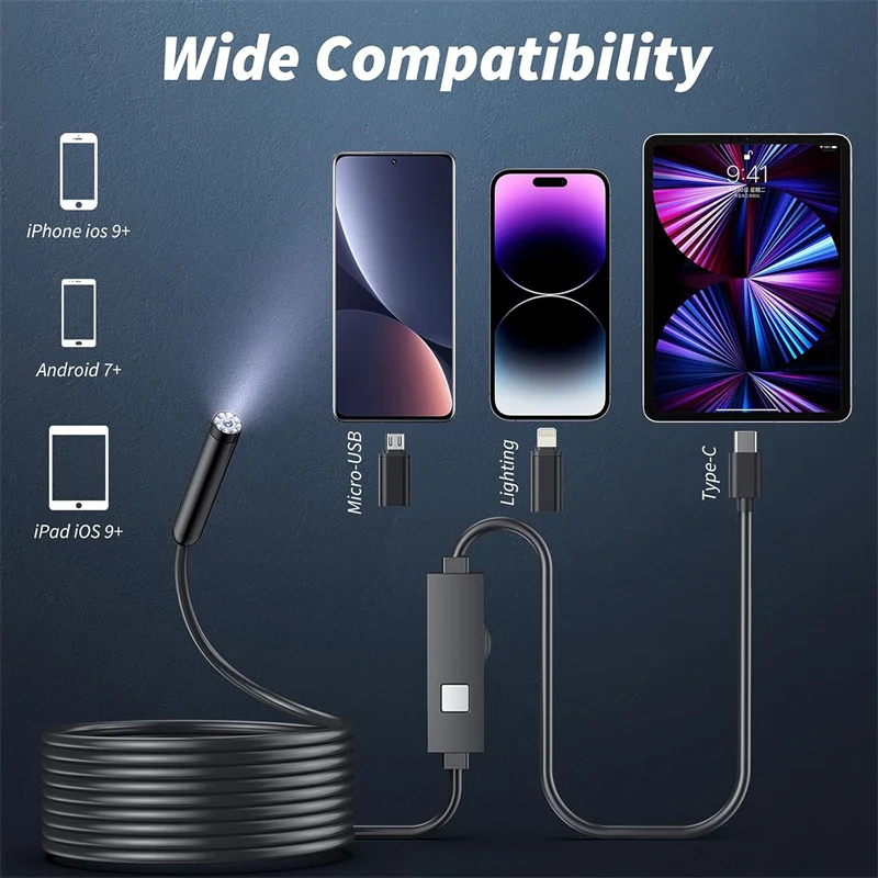 8MM 1080P ð ڵ ð ˻ ġ ī޶ Apple Iphone IOS Ʈ  ȵ̵  C ڵ 