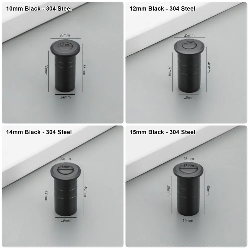 1Pcs Dustproof Door Bolt Cover Stainless Steel with Accessories Latch Cover Sandproof Invisible Door Latch Protection Cover Door