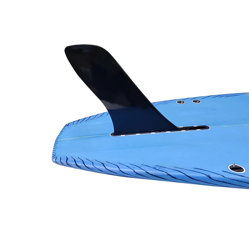 Upsurf Longboard Fin 9 Inch Nylon Plastic Single Fin Surfboard Center Fin Black Color Sup Fin Paddle Board Surfing Accessories
