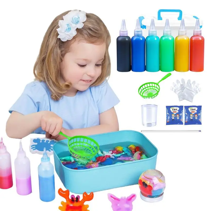 2022 New Magic Water ELF Kit, 3D Magic Aqua Fairy Gel, Magic Water ELF  Water Animal Beads, niños hechos a mano DIY Sea Creature Colorful Toys  Figures, Magic Water Kids Toy Ocean