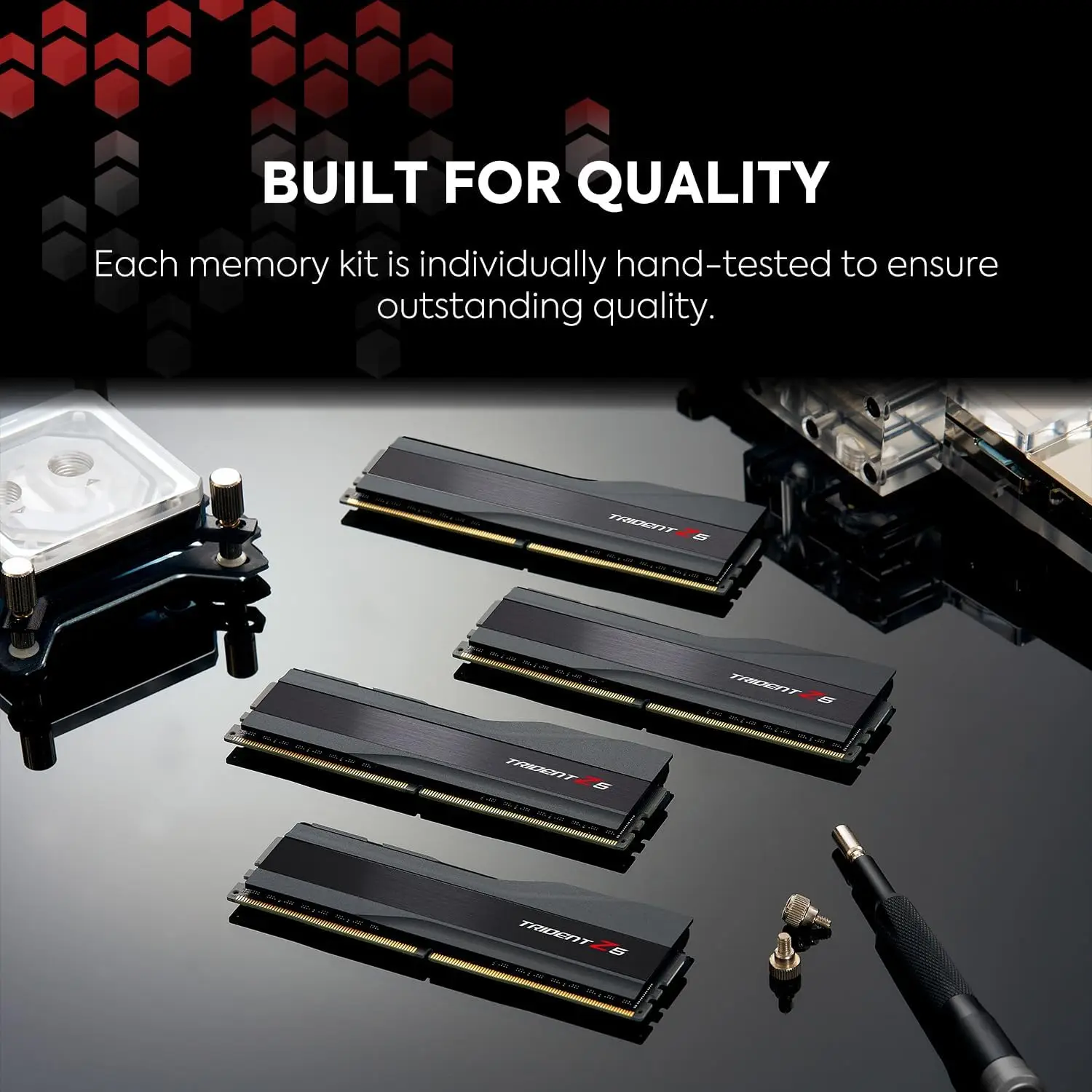 G.SKILL 트라이던트 Z5 시리즈, 인텔 XMP 3.0, DDR5 RAM 32GB, 2x16GB, 6400MT/s CL32-39-39-102, 1.40V 데스크탑 컴퓨터 메모리 UDIMM