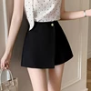 Korean Style Fashion Button High Waist Women Shorts Skirts 2025 New Spring Summer A-line Suit Shorts Ladies Casual Culottes 3