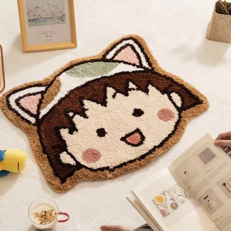 

Chibi Maruko Cartoon Floor Mat Absorbent Bathroom Toilet Door Mat Entry Door Bedroom Carpet Bathroom Non-Slip
