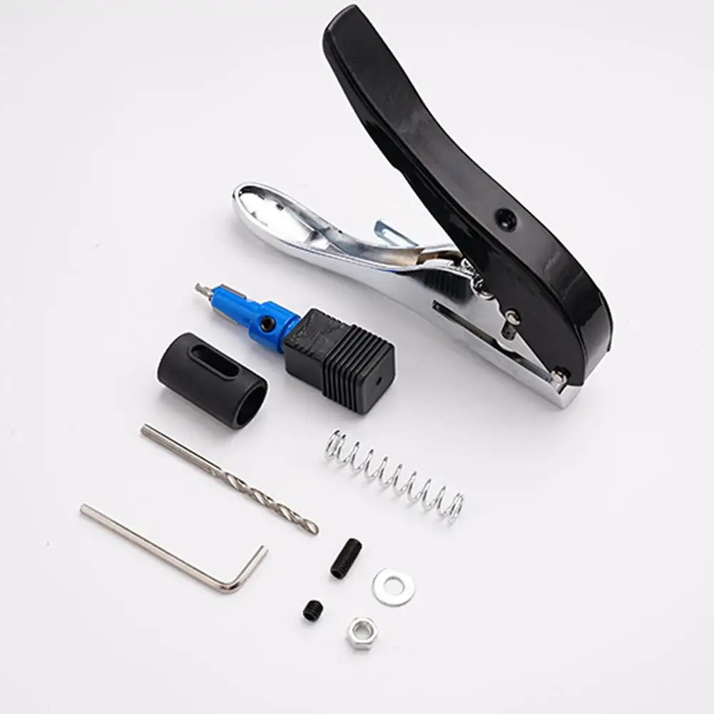 Cardboard Cutter 8mm Paper Puncher Screw Covers Hole Punch Aperture Round Punch Pliers Credit Photo Paper Card Corner Round Puncher Piler Tools