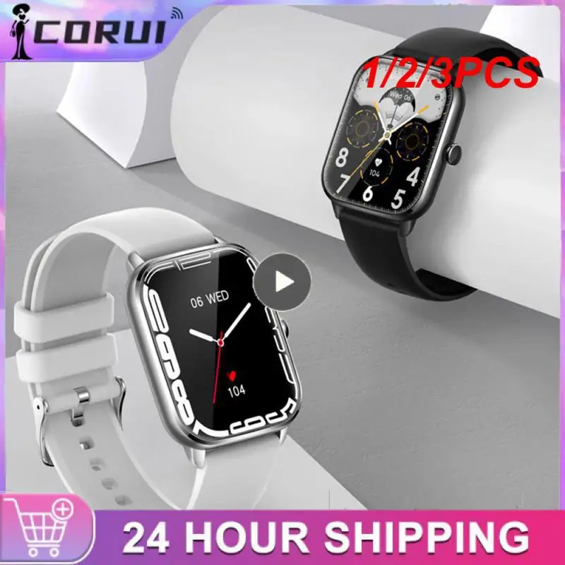 

1/2/3PCS Smartwatch Calling Heart Rate Sleep Monitor 100+ Sport Models Watch For Men Smart Watch Women 1.9 inch Full