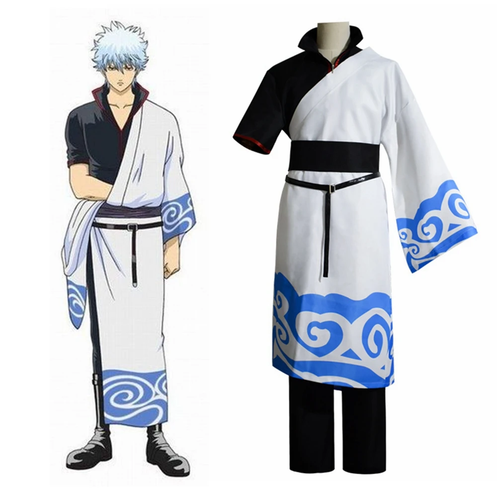 

Unisex Anime Cos GINTAMA Sakata Gintoki Cosplay Costumes Outfit Halloween Christmas Uniform Suits