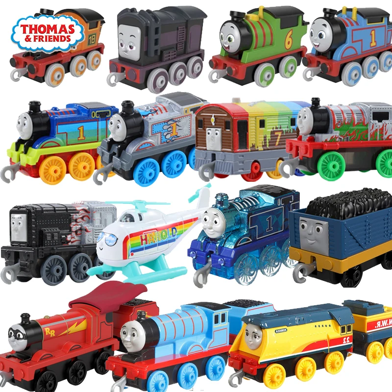 Original Thomas and Friends TrackMaster Train Railway Adventures Engine Push-Along Train Percy Kids Boys Toys for Children Gift