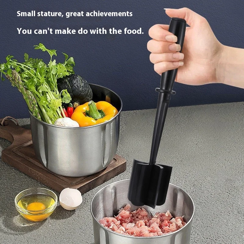 Description Picture 3 of itemHot Sale Kitchen Meat Chopper Ground Beef Masher Mixing, Grinding and Pounding Spatula Meat Scraper for Mincing Meat LIJIAO
