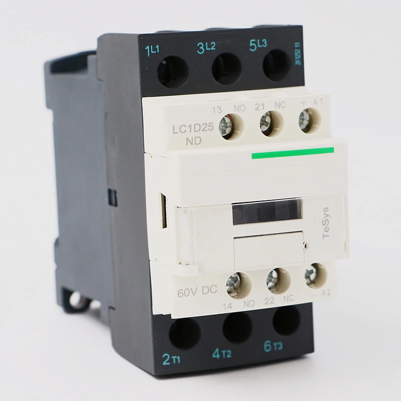 

LC1D25ND DC electric magnetic Contactor 3P 3NO LC1-D25ND 25A 60V DC coil