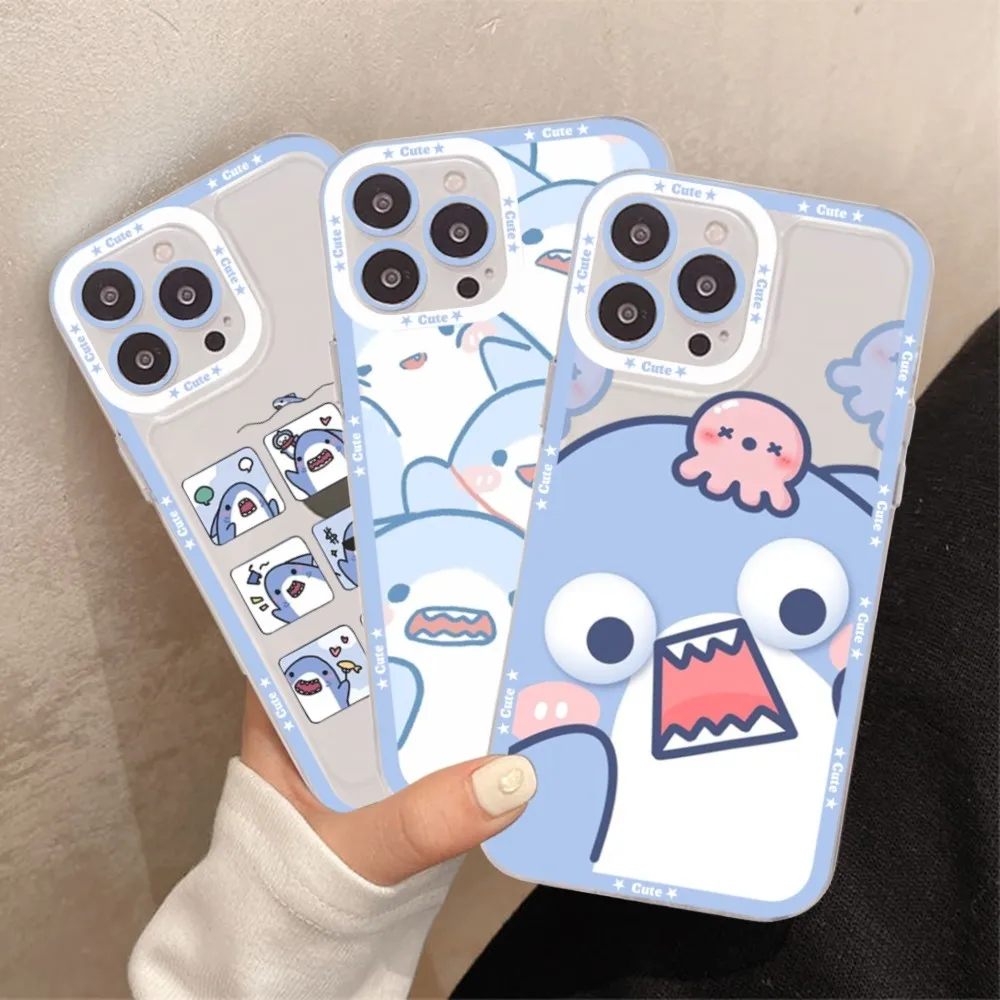 

Cute Shark Phone Case For Redmi 7 8 9 A For Redmi Note 5 7 8 9 10 11 Pro Max 4G 5G Funfas