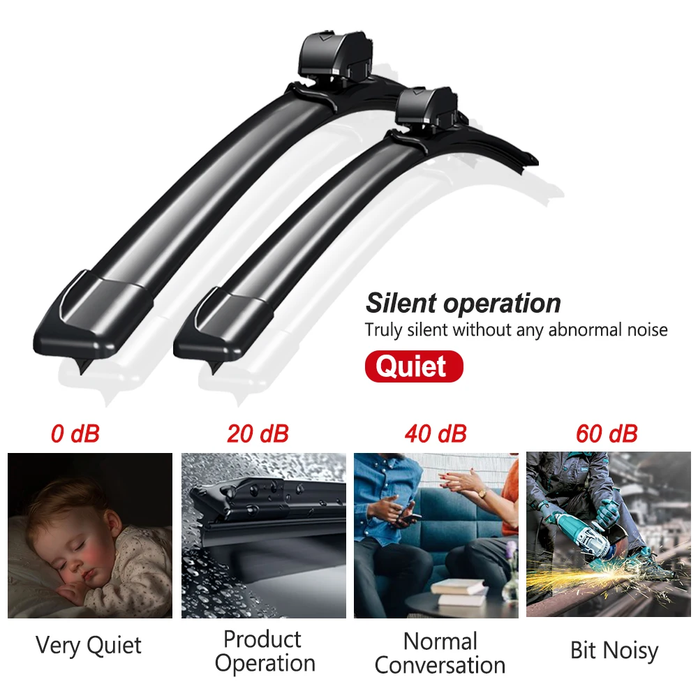 Car Wiper Blades For Infiniti Q50 2014-2024 Front Windshield Wiper Blades 2PCS Window Cleaning Car Accessories 5