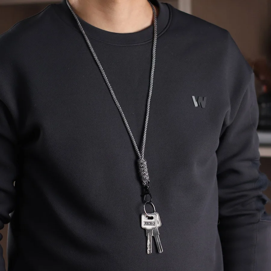 Paracord Keychain Lanyard for Mobile Phone and Student Card