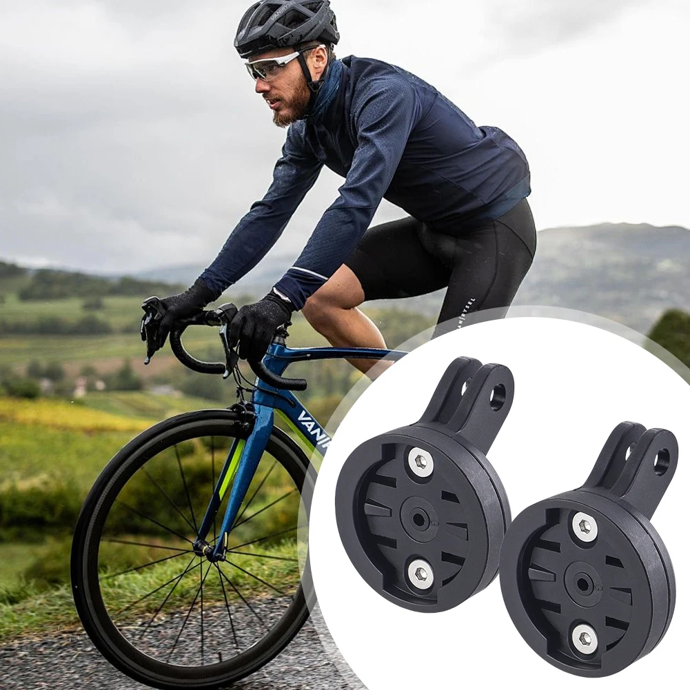 2Pcs Bike Computer Mount Connecting Seat Bicycle Camera Adaptor Mount Adjustable Angle Bicycle Camera Headlight Holder for Gopro