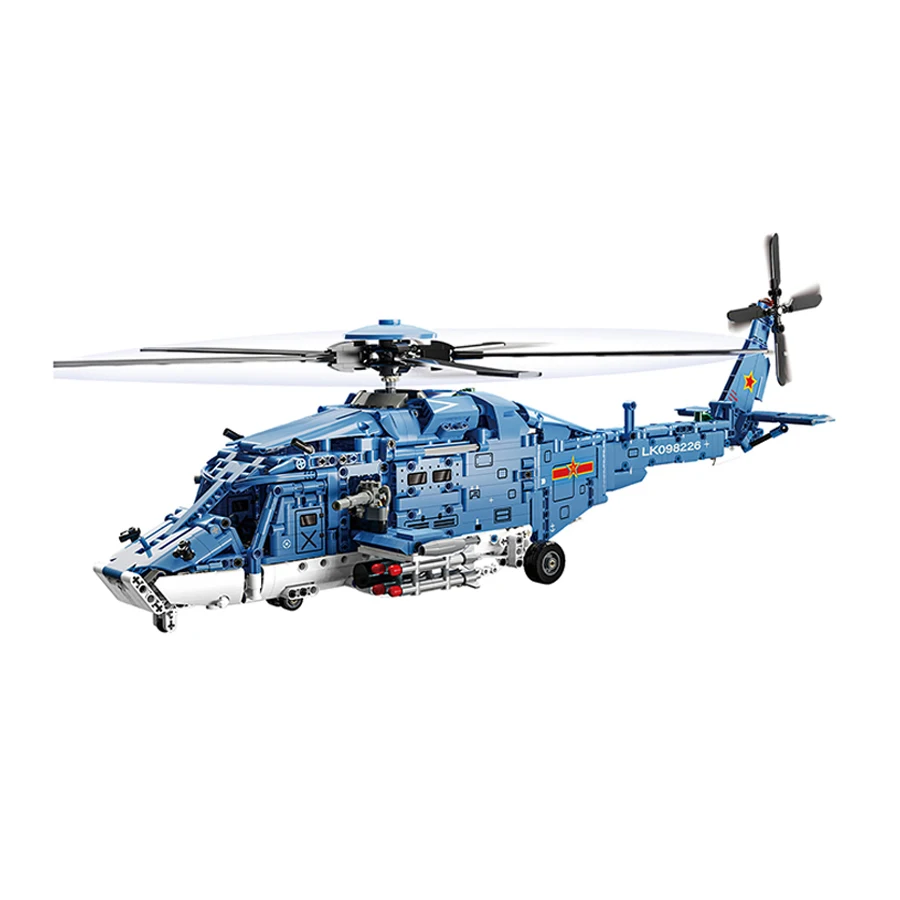 Technology Armed Helicopter Building Blocks Toys Air Forces Model Airplane Blocks Set Educational Toys For Boys Gifts 1