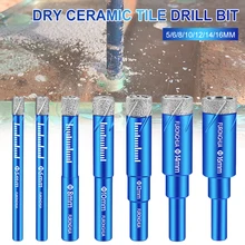 

1pcs Durable Diamond Coated Core Drill Bit Dry Drilling for Glass Marble Granite Quartz Porcelain Ceramics Diamond Drill Bit Set