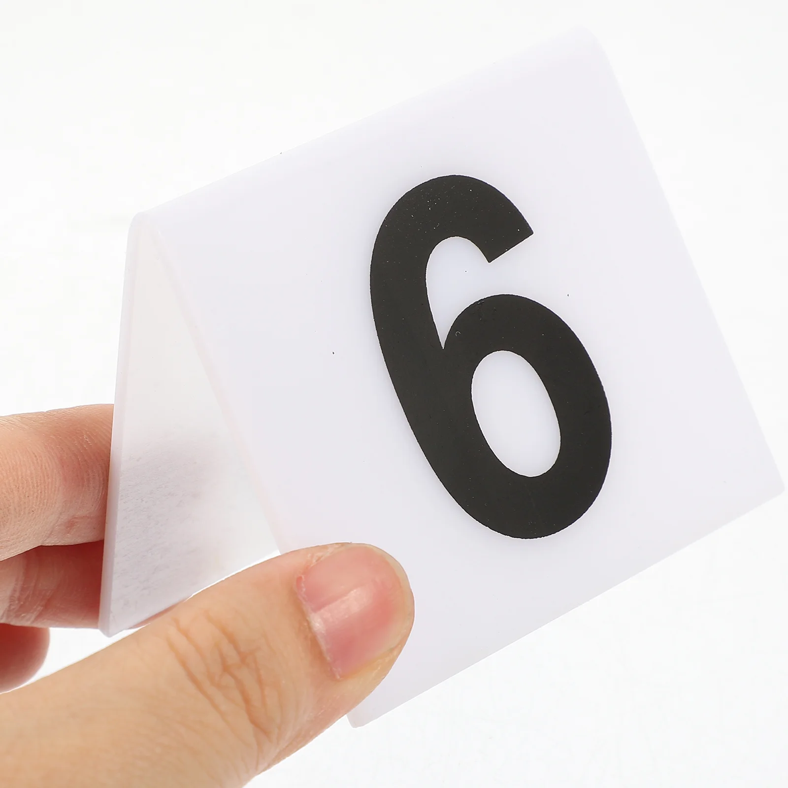 10 Pcs Table Numbers Signs Acrylic Number Marker Reusable Evidence Marker Restaurant Table Numbers Scene Markers Place Cards