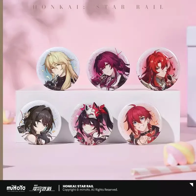Предварительная продажа miHoYo официальный Honkai Star Rail Cosmic Candy House серия жестяной значок DanHeng YinZhi 7 марта JingYuan Косплей