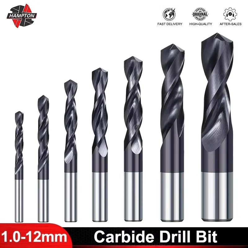 HAMPTON Bohrer 1–12 mm Spiralbohrer Pistolenbohrer für CNC-Drehmaschine