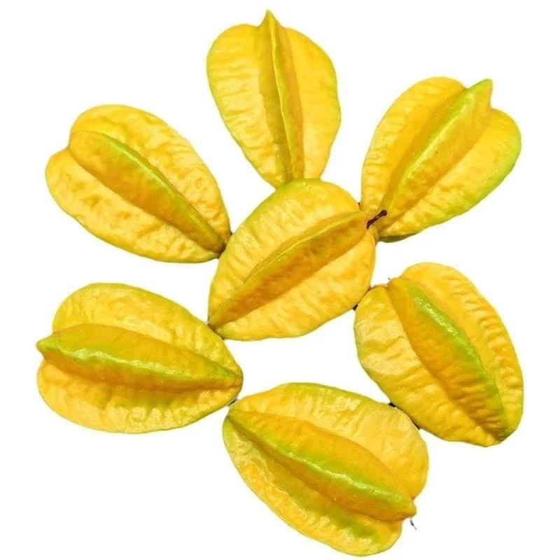 인공 카람볼라 장식 시뮬레이션 카람볼라 과일 Starfruit 가짜 과일 모델 15UB