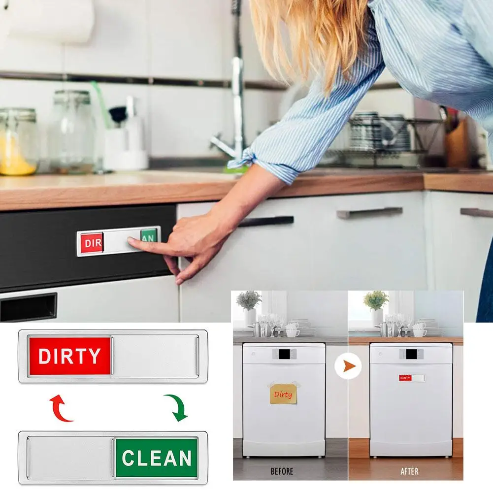 

Магнит для мытья посудомоечной машины, грязный знак, магнит для холодильника, магнит для стиральной машины, специально для организации кухни с Stic P9J2