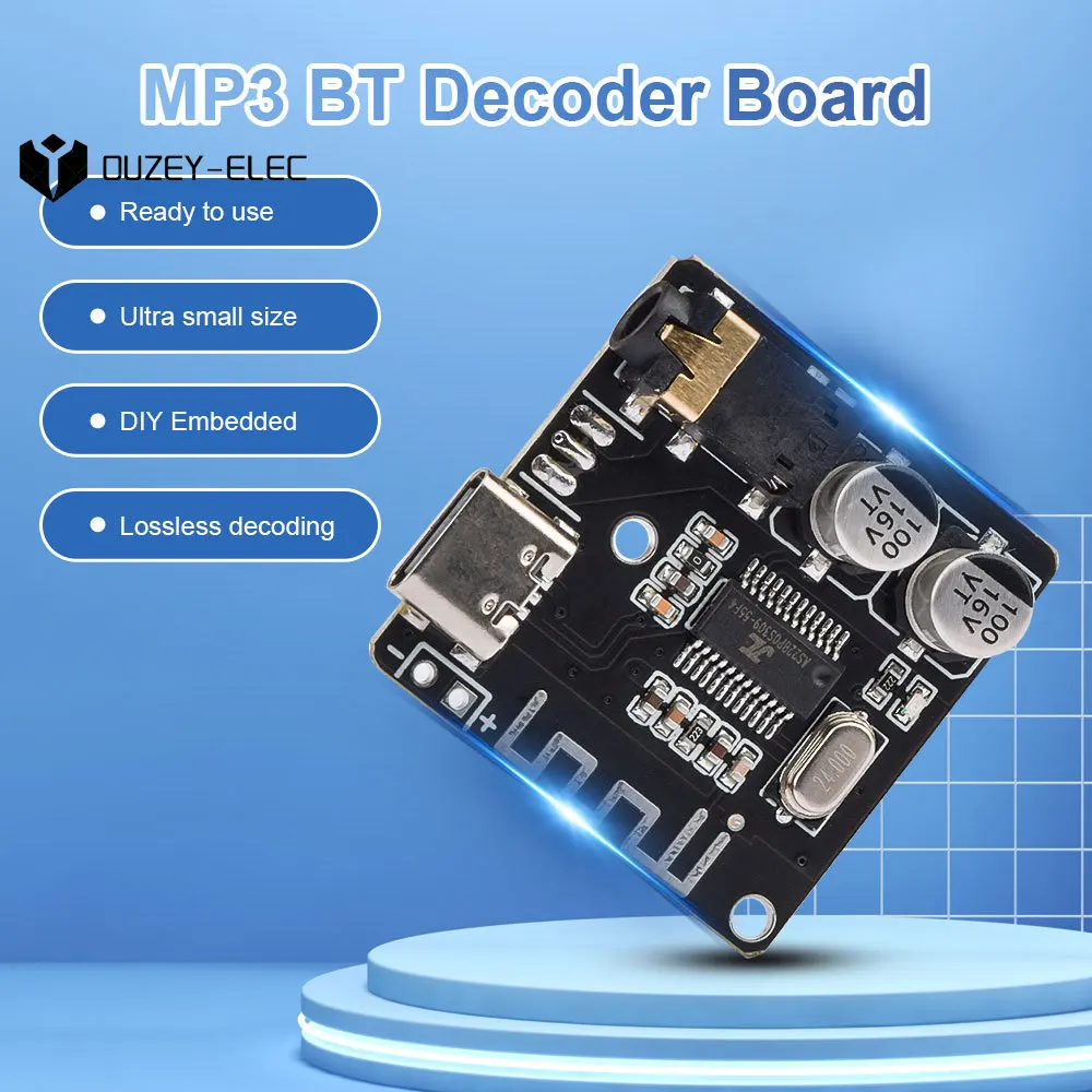 VHM-314 MP3 블루투스 오디오 수신기 보드 디코딩 보드 5.0 무손실 자동차 오디오 디코더 증폭기 모듈 스테레오 음악 모듈