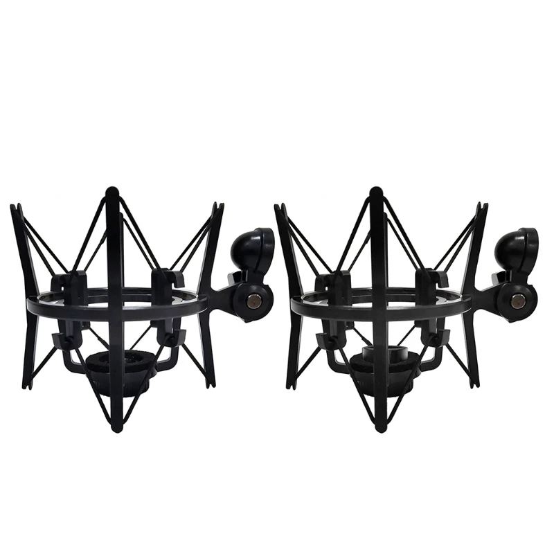 Universal Mic Microphone Shock Mount Adjustable Clip Holder Stand Recording Bracket Professional Accessories microphone shock mount
