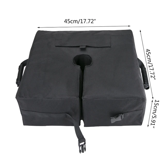 Kültéri Teraszos Tengerparti Esernyő Alapállvány Hordozható Négyzet Alakú Parasol Nehéz Súlyú Táska Leszerelhető Szélálló Homokzsákok - Image 6