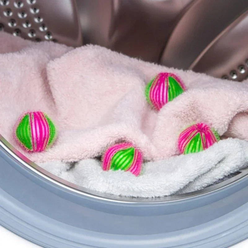 1/18Pcs Hair Remover Laundry Ball Portable Clothes Pet Lint Grab Hair Catcher Ball Washing Machine Hair Remover Cleaning Balls 3