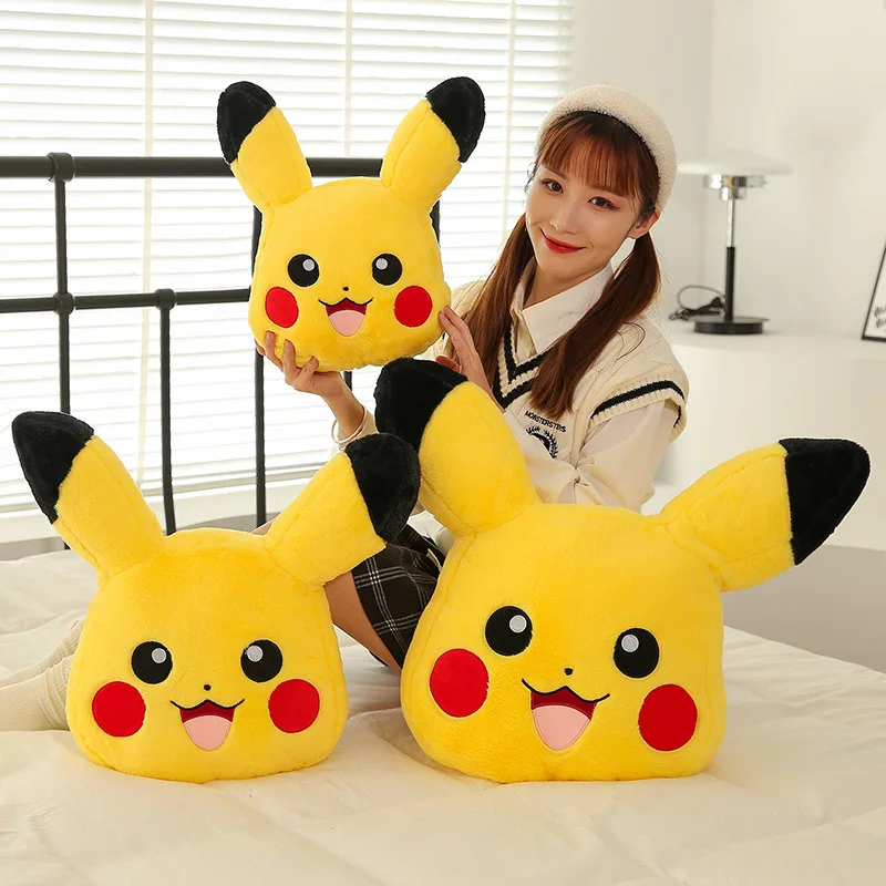 

Pokemon Pikachu Plush Toys Kawaii Japan Anime Pikachu Peluche Doll Soft Stuffed Cartoon Pillow Office Sofa Cushions Gift