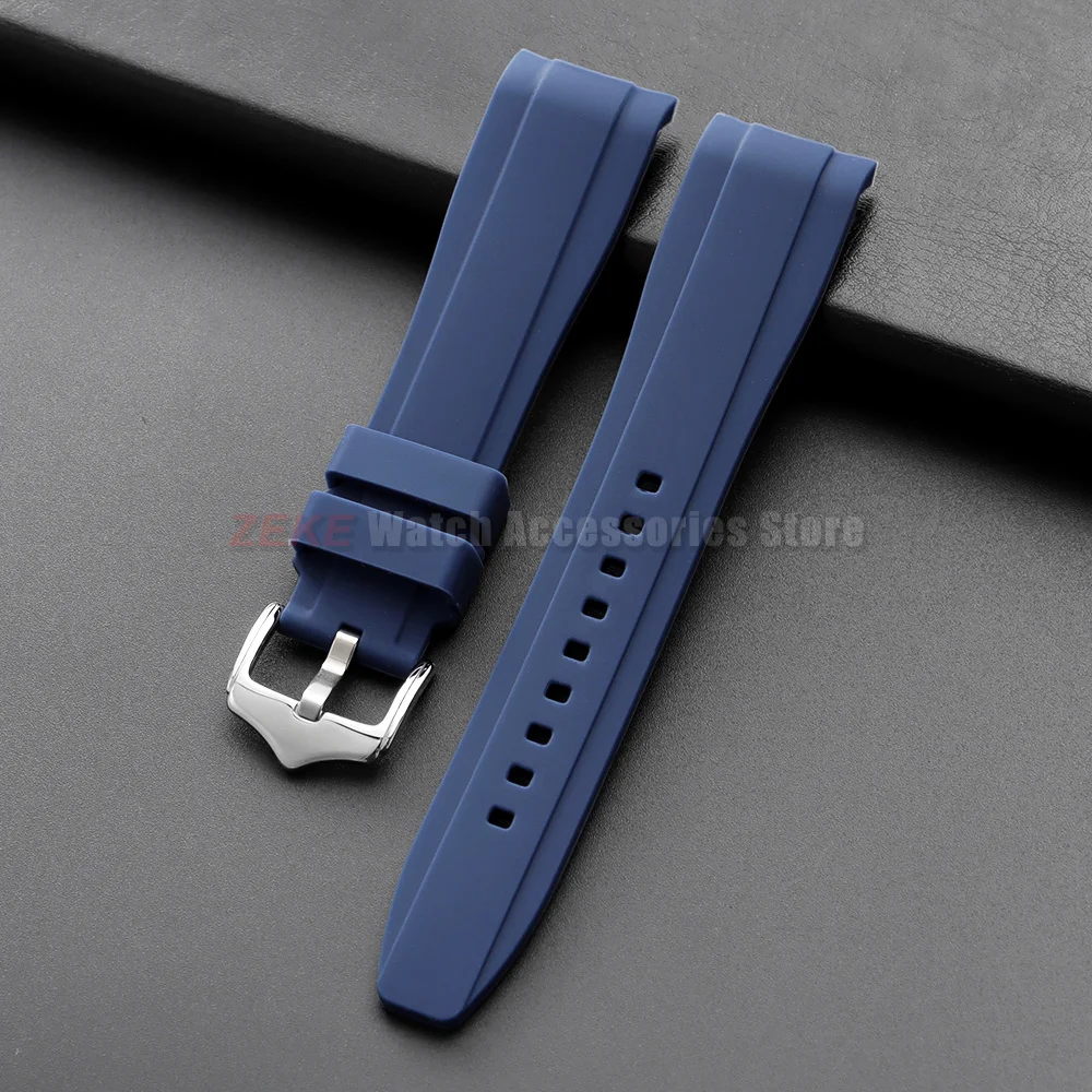 Universal Waterproof Silicone Sports Wristband – Curved End Rubber Strap