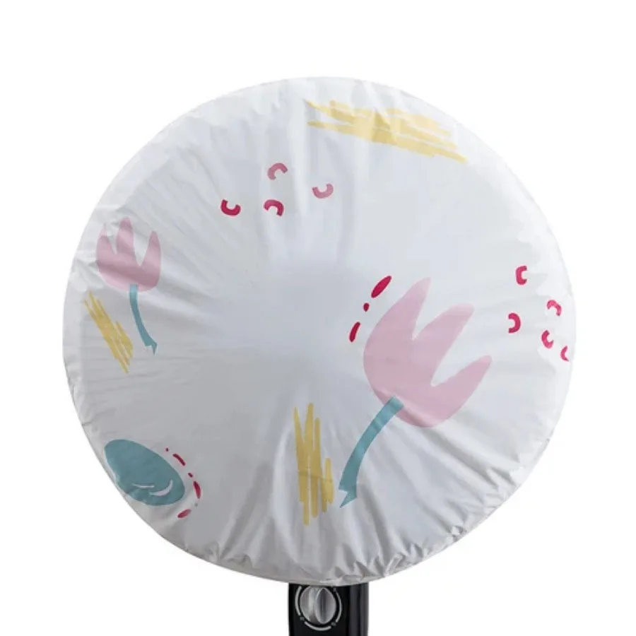 PEVA Electric Fan Cover Portable Reusable Washable Dust-proof Moisture-proof Cute Covers Indoor Bedroom Shield