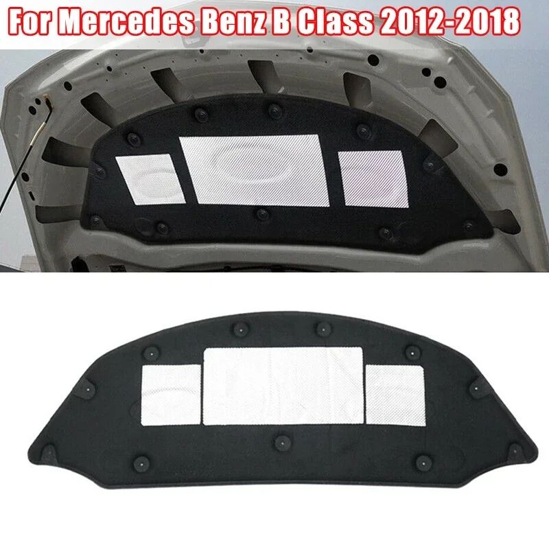 Car Front Engine Hood Sound Heat Insulation Cotton Pad Soundproof Mat Foam for Mercedes-Benz B-Class W246 B180 B200 2012-2018