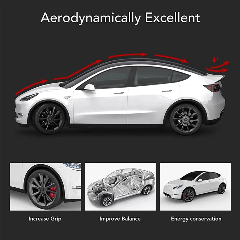Newest Spoiler Model3 Highland 2024 Accessories Rear Spoilers Wings for Tesla Model Y Car Accessories 2017-2024 High-performance