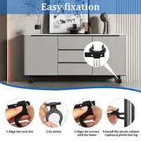 คลิปรอบครัว 20pk - ตัวยึดสําหรับงานหนักสําหรับ Kickboards ขนาด 32-42 มม. (พร้อมสกรู) 3