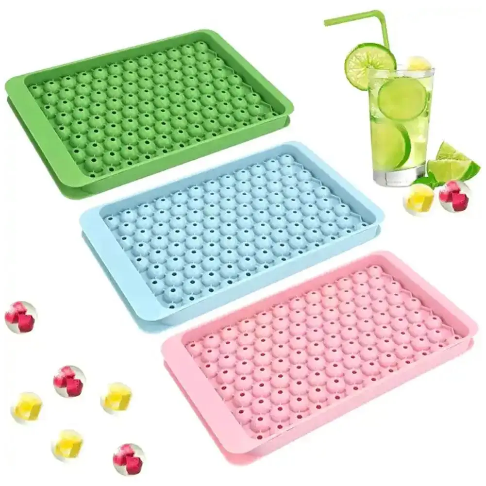 

104 Holes Ice Cube Tray Mold Ice Ball Maker Round Fruit Ice Cube Mould Jelly Ball Mould for Bar Cocktail Whiskey Kitchen To E6Y9