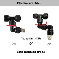 1-6Pcs Watering Spray Nozzle 360 Degree Sprinklers Terrarium Misting Spray head Garden Greenhouse Irrigation Connectors 2