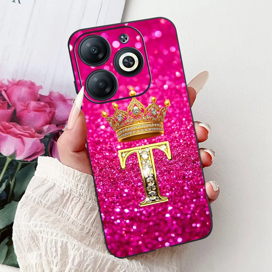 Luxury Letters Shockproof Soft TPU Phone Case Cover