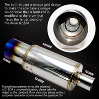 JUEMAI Universal Stainless Steel Exhaust Muffler Tip – HKS Modified System - Image 4