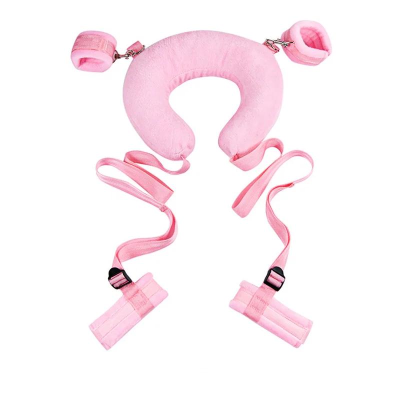 smProp Adjustment Sexy Handcuffs Binding Split Leg Device for Women Binding Force Split Leg Pillow Couple Sex Way Tool