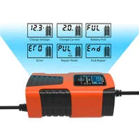 Smart Battery Charger 6V 12V 2A Digital Car Battery Charger Multiple Protection Digital Battery Maintainer for Lead-Acid GEL AGM 2