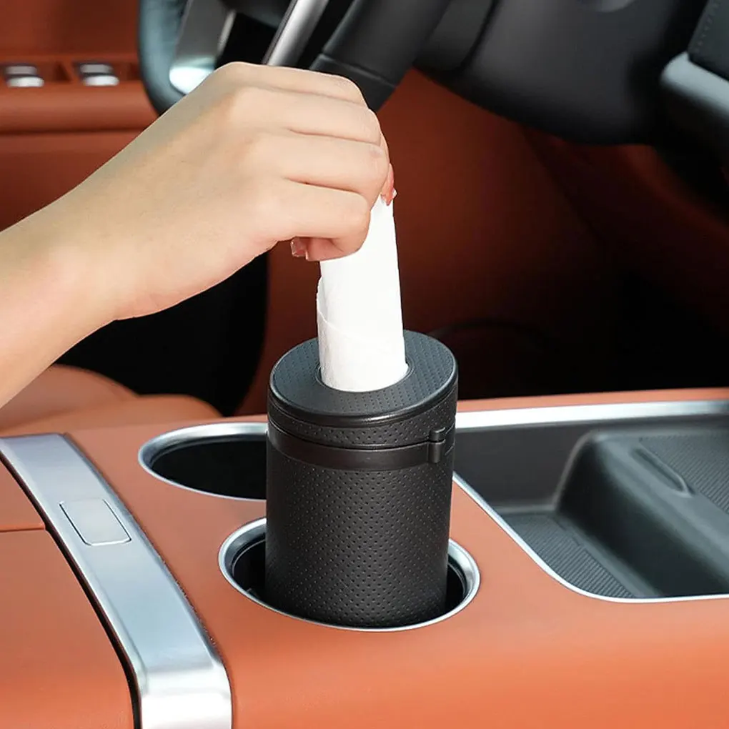 

Auto Interior Accessories Stylish And Versatile Tissues Holder For Car And Craftsmanship Is Fine orange