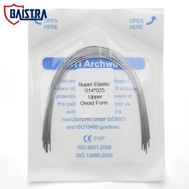 10Pcs/Bag Dental Arch Wires Ovoid Form Rectangular Orthodontic