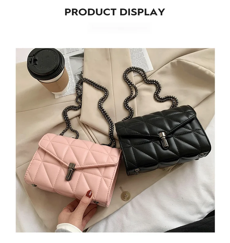 Stickgarn Damen 2024 neues trendiges und Nischendesign Einzelschulter-Crossbody Internet berühmte kleine quadratische Tasche_voghion.com