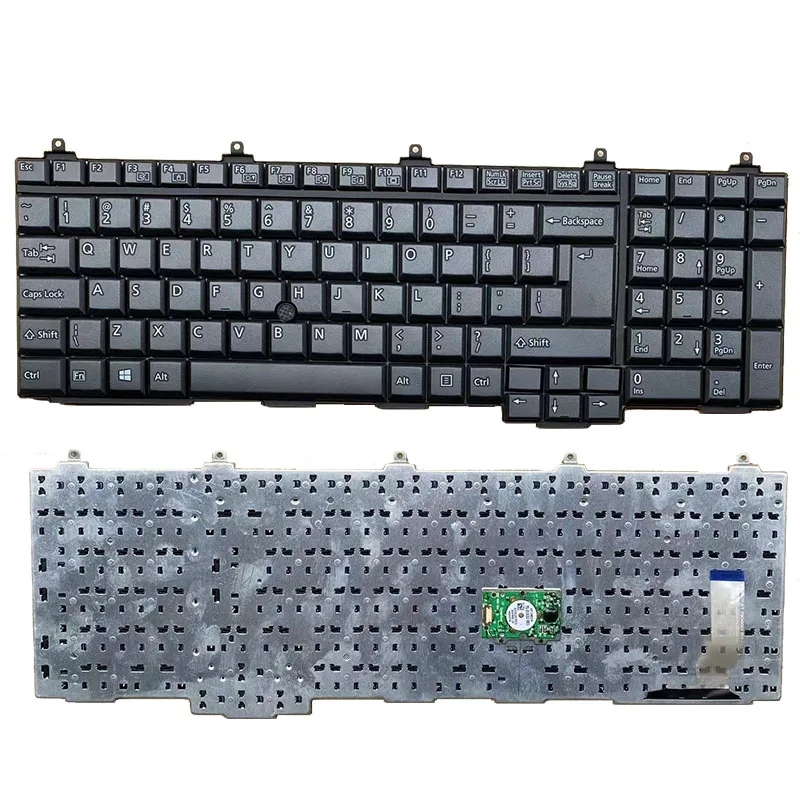 para Fujitsu Lifebook E751 E752 E781 E782 Celsius H720 Teclado do Portátil Novo