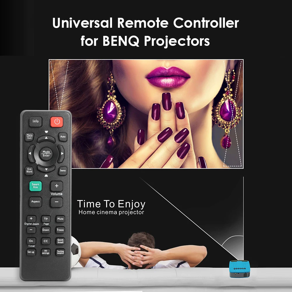 Universal Projector Remote Control for EPSON INFOCUS SONY BENQ ACER SANYO NEC SAMSUNG Remote Control Replacement Dropshipping