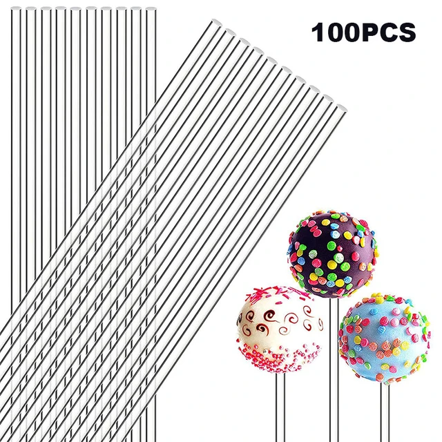 100PCS 10/15/20cm Acrylic Lollipop Sticks Cake Pops Candy Stick Treat Sticks  for Wedding Halloween Christmas Chocolate DIY Tools - AliExpress